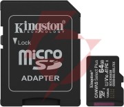Karta pamięci microsd 64gb kingston canvas select plus microsdxc c10 uhs-1 64gb