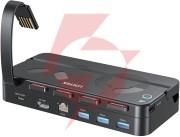 Unitek stacja dokująca do nintendo switch, pd 100w, hdmi 4k, rj-45, czytnik kart