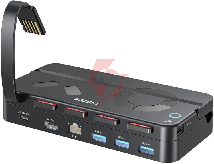 Unitek stacja dokująca do nintendo switch, pd 100w, hdmi 4k, rj-45, czytnik kart