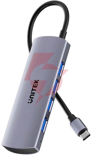 Hub usb-c unitek hub 4w1 usb-c 10 gbps, 4x usb-a