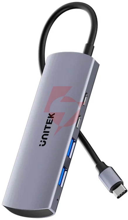 Hub usb-c unitek hub 4w1 usb-c 10 gbps, 2x usb-a i 2x usb-c