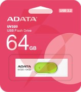 Adata pendrive uv320 64gb usb 3.2 gen1 biały