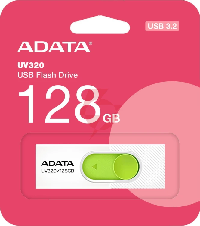 Adata pendrive uv320 128gb usb 3.2 gen1 biały