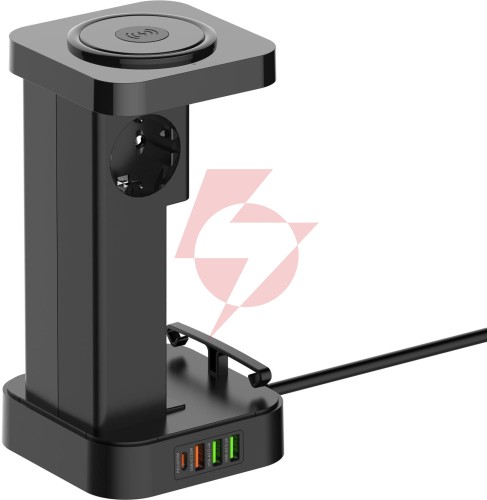 Stacja zasilająca newell gan power cube 8w1 z ładowarką indukcyjną