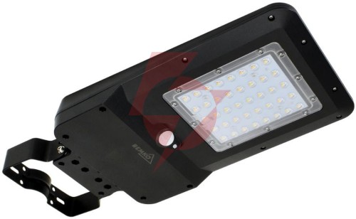 Solarna oprawa uliczna led solger 25w 3000lm 4000k ip65 czarny cz. pir