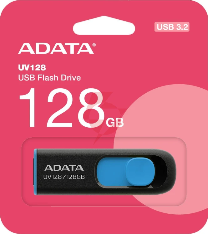 Adata pendrive uv128 128gb usb 3.2 gen1 czarno - niebieski