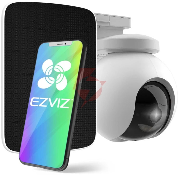 Kamera bezprzewodowa ezviz hb8 2k+ (4mp) + panel solarny