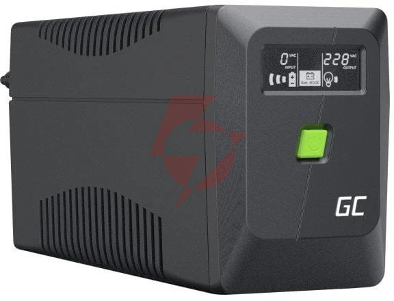 Ups zasilacz awaryjny greencell powerproof 650va 360w lcd