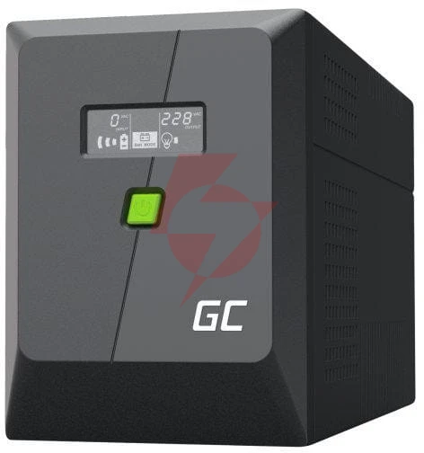 Ups zasilacz awaryjny greencell powerproof 2000va 1400w lcd czysta sinusoida