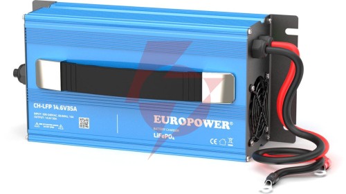 Ładowarka prostownik do akumulatorów lifepo4 europower ch-lfp/12/35 14,6v 35a konektor m8