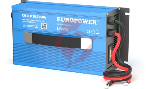 Ładowarka prostownik do akumulatorów lifepo4 europower ch-lfp/12/50 14,6v 50a konektor m8