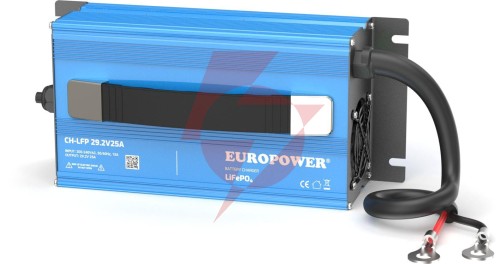 Ładowarka prostownik do akumulatorów lifepo4 europower ch-lfp/24/25 29,2v 25a konektor m8