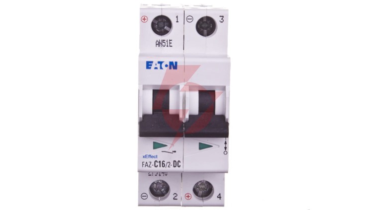Wyłącznik nadprądowy 2P C 16A 15kA DC FAZ C16/2-DC 279140
