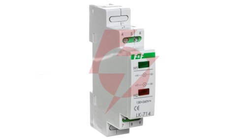 Lampka modułowa 1-fazowa czerwona/zielona 130-260V AC/DC LK-714