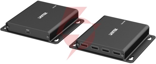 Unitek przedłużacz usb-c na 4× usb-a przez ethernet, zasięg do 150 m 480mbps