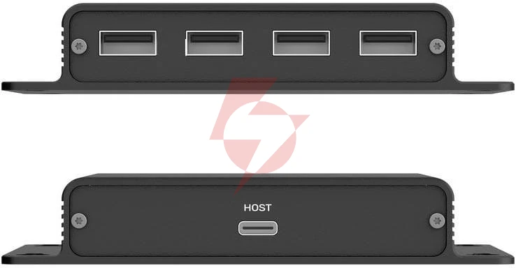 Unitek przedłużacz usb-c na 4× usb-a przez ethernet, zasięg do 150 m 480mbps