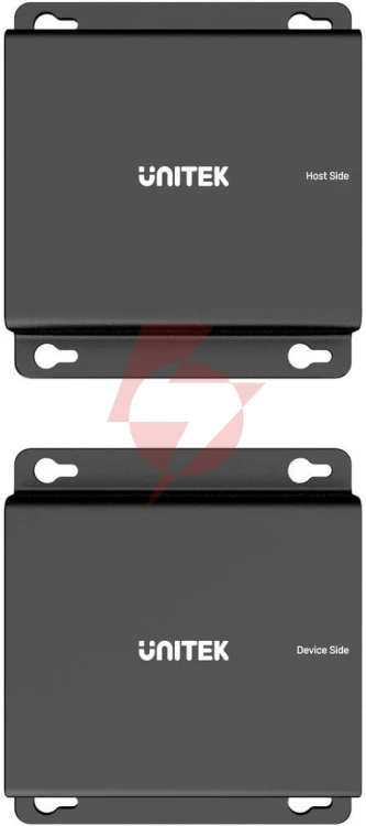 Unitek przedłużacz usb-c na 4× usb-a przez ethernet, zasięg do 150 m 480mbps
