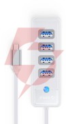 Hub usb orico usb-c 4x usb-a 3.1 biały