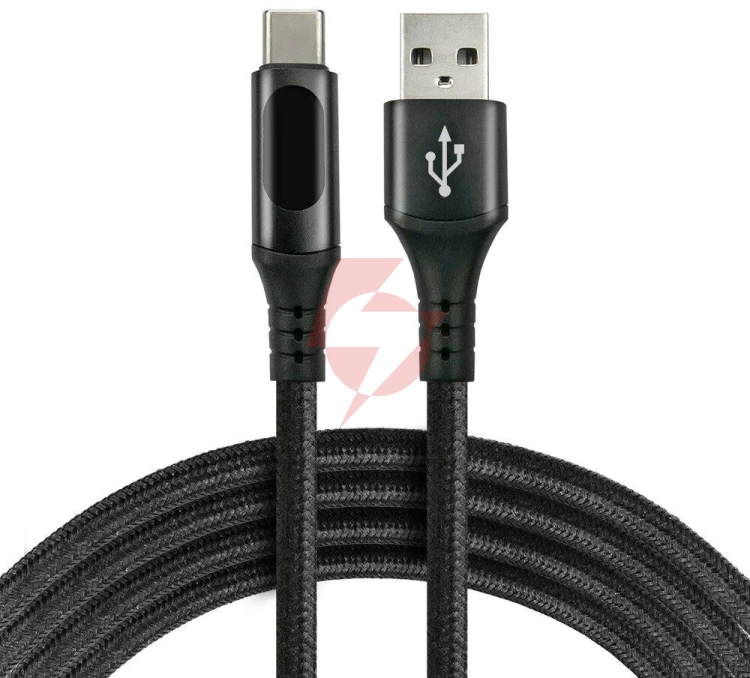 Kabel usb-a / usb-c lcd everactive cbb-1cbl 100cm 3a