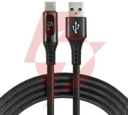 Kabel usb-a / usb-c lcd everactive cbb-2cbl 200cm 3a