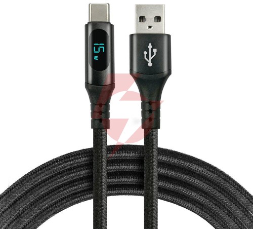 Kabel usb-a / usb-c lcd everactive cbb-2cbl 200cm 3a