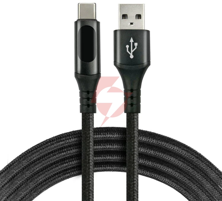 Kabel usb-a / usb-c lcd everactive cbb-2cbl 200cm 3a