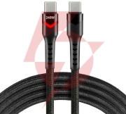 Kabel usb-c / usb-c led rgb everactive cbb-2pdrs 200cm 48v 5a 240w