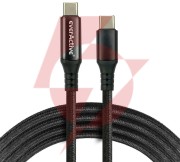Kabel usb-c / usb-c lcd everactive cbb-1pd5l 100cm 20v 5a 100w