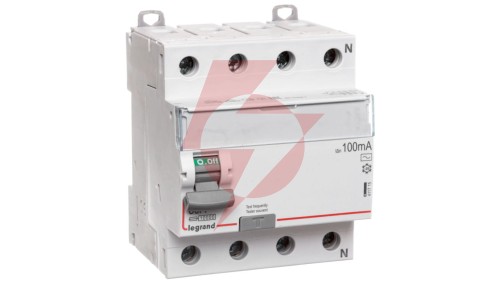 Wyłącznik różnicowoprądowy 4P 80A 0,1A typ AC P304 DX3 411715