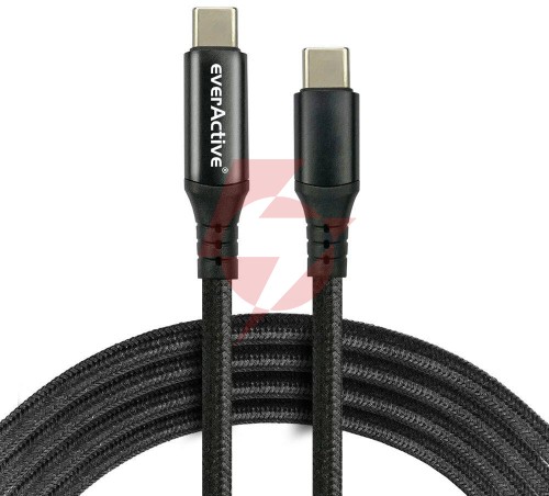Kabel usb-c / usb-c lcd everactive cbb-2pd5l 200cm 20v 5a 100w