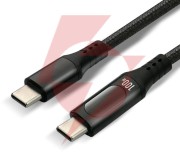 Kabel usb-c / usb-c lcd everactive cbb-2pd5l 200cm 20v 5a 100w