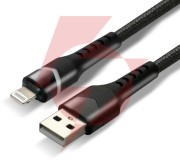 Kabel usb-a / lightning apple iphone led rgb everactive cbb-1ibr 100cm 2,4a