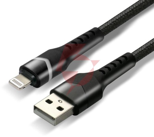 Kabel usb-a / lightning apple iphone led rgb everactive cbb-1ibr 100cm 2,4a