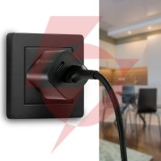 Kabel usb-a / lightning apple iphone led rgb everactive cbb-1ibr 100cm 2,4a