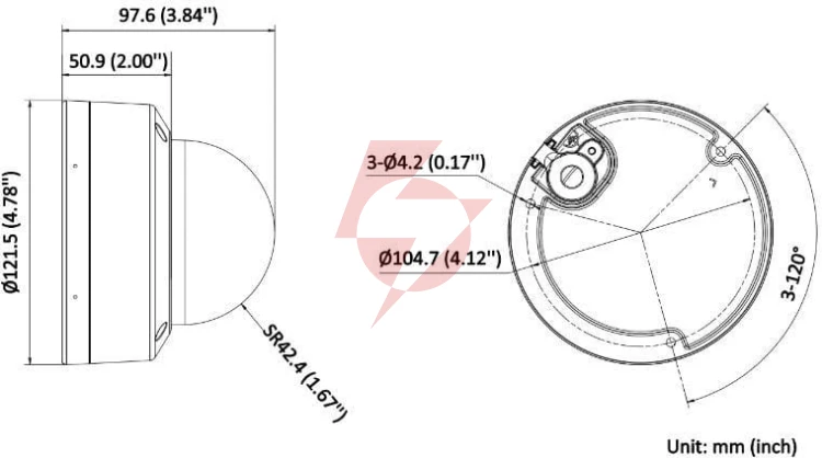 Kamera ip hikvision ds-2cd1127g2h-liu(2.8mm)