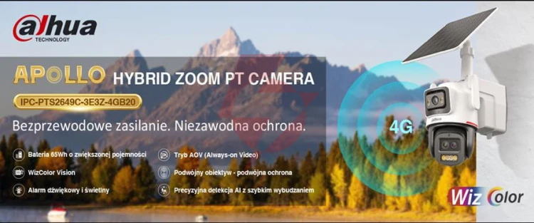 Kamera ip dahua ipc-pts2649c-3e3z-4gb20