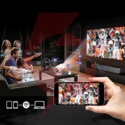 Przenośny projektor zenwire r1 full hd android wifi bluetooth obrotowy