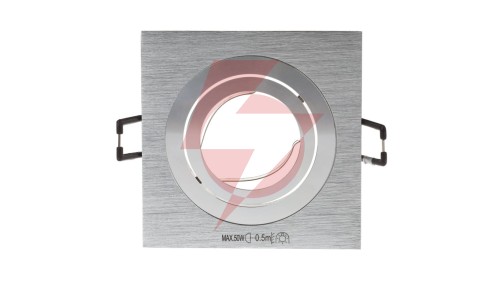 Oprawa punktowa 1x50W GX5,3 IIIkl. 12V IP20 SEIDY CT-DTL50-AL kwadrat 18281