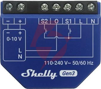 Shelly dimmer 0/1-10v pm gen3