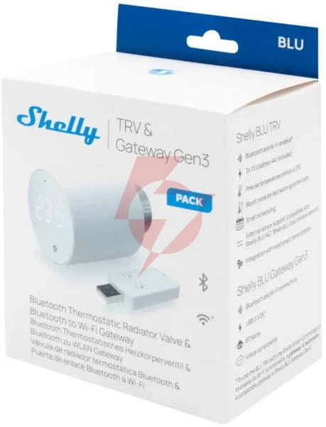 Shelly blu trv single pack 1 x blu trv + 1 x blu gateway gen3