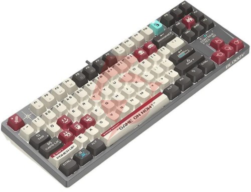 Klawiatura mechaniczna a4tech bloody s87 pixels red usb (blms red plus switches)
