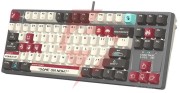 Klawiatura mechaniczna a4tech bloody s87 pixels red usb (blms red plus switches)