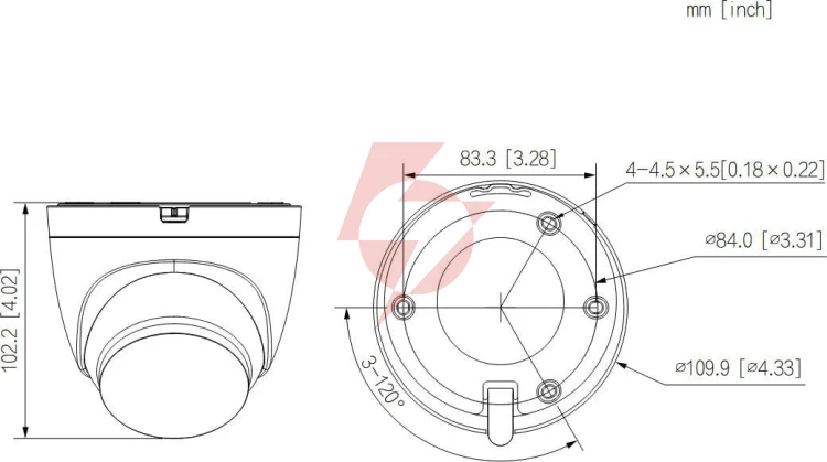 Kamera ip dahua ipc-hdw1539da-sw-pv-0280b