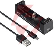 Ładowarka do akumulatorów cylindrycznych li-ion 18650 xtar ant mc1 plus micro usb-b