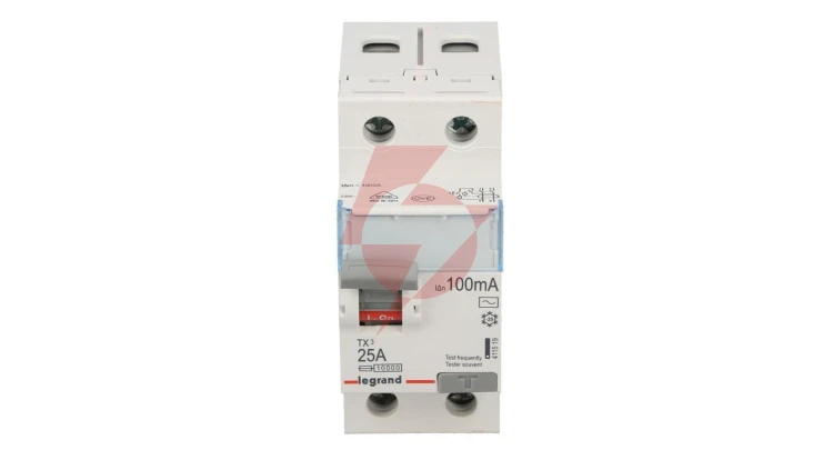 Wyłącznik różnicowoprądowy 2P 25A 0,1A typ AC P302 TX3 411519