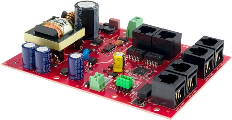 Switch poe 6 portowy ze zintegrowanym zasilaczem atte ipb-5-10a-of