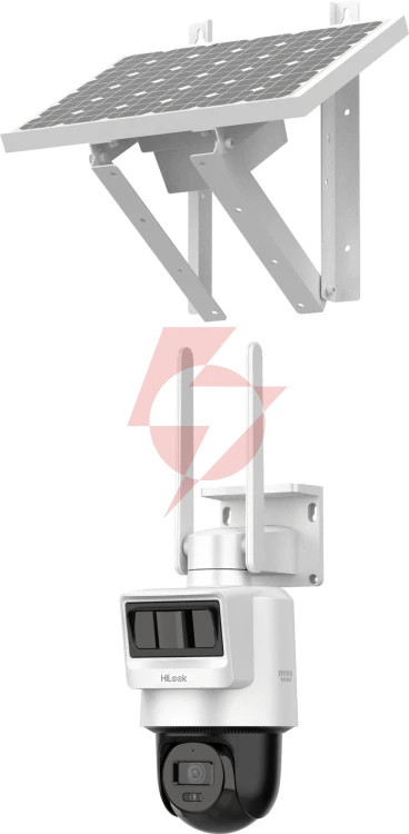 Kamera ip hilook ptz-n2c400i-k/4g/c05s10 2.8mm z panelem solarnym lte/4g 4mp