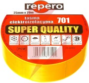 Taśma izolacyjna repero 701 żółta 19mmx20m