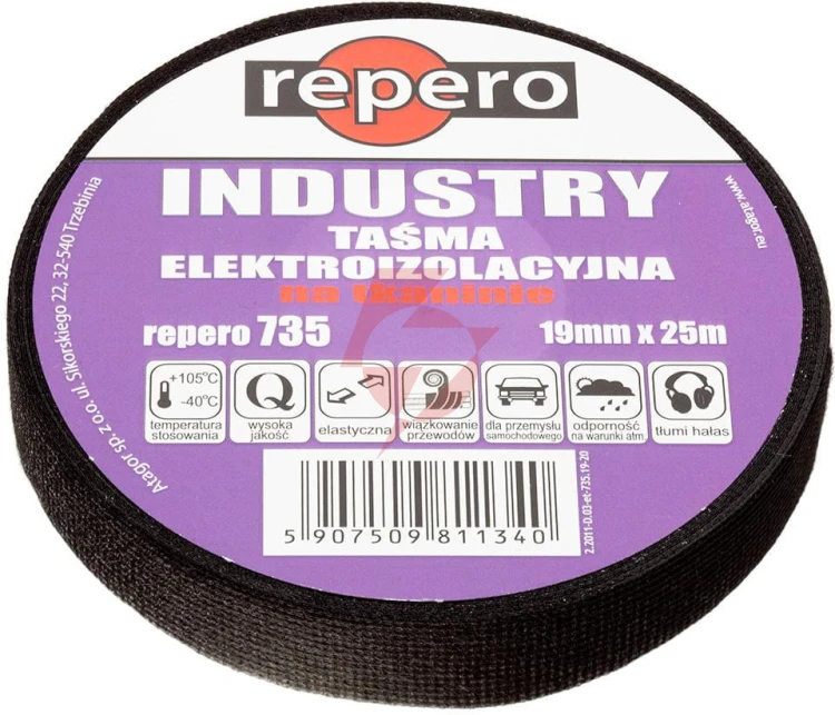 Taśma repero 735 industry 19mmx25m