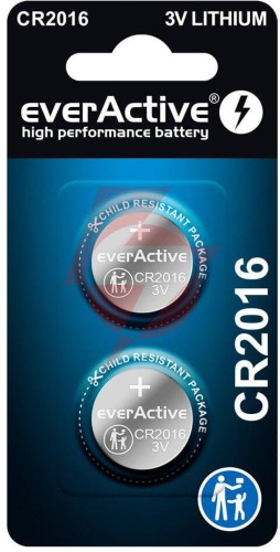 Bateria cr2016 everactive (blister 2 szt.)
